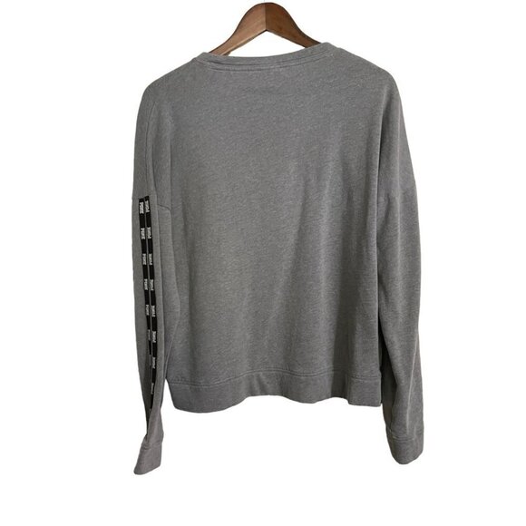 Victoria's Secret PINK Womens Gray Spellout Logo Crewneck Sweatshirt Medium - Picture 7 of 7